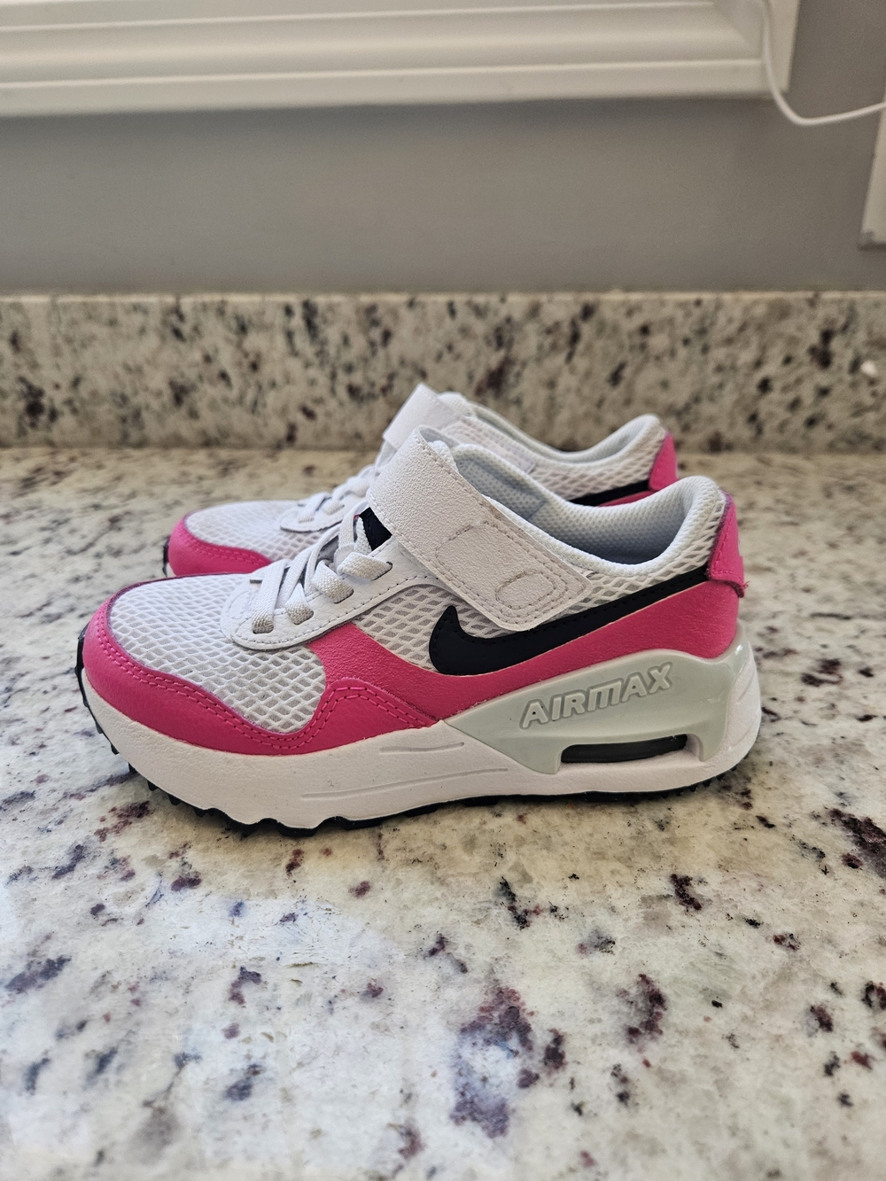 Nike Kids' Air Max Pink and White Sneaker
